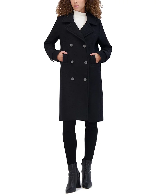 Quilted down women's coats with removable hoods for outdoor activitiesAndrew Marc Evileen Wool-Blend Coat Quilted down women's coats with removable hoods for outdoor activitiesAndrew Marc Evileen Wool-Blend Coat