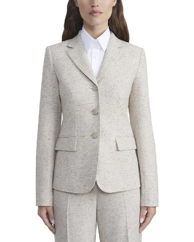 Shearling - lined women's leather coats for ultimate warmth and luxuryLafayette 148 New York Three Button Academy Wool & Silk-Blend Blazer Shearling - lined women's leather coats for ultimate warmth and luxuryLafayette 148 New York Three Button Academy Wool & Silk-Blend Blazer