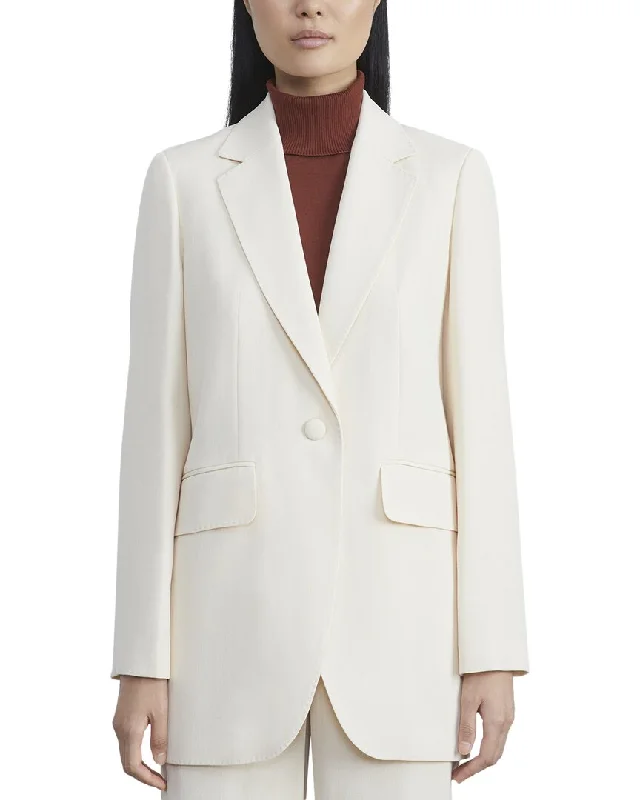 Checkered women's wool coats in a classic pattern for a timeless styleLafayette 148 New York Wool-Blend Boyfriend Blazer Checkered women's wool coats in a classic pattern for a timeless styleLafayette 148 New York Wool-Blend Boyfriend Blazer