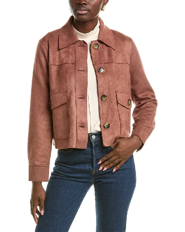 Women's waterproof parka coats with multiple pockets for practicalityT Tahari Short Collared Jacket Women's waterproof parka coats with multiple pockets for practicalityT Tahari Short Collared Jacket