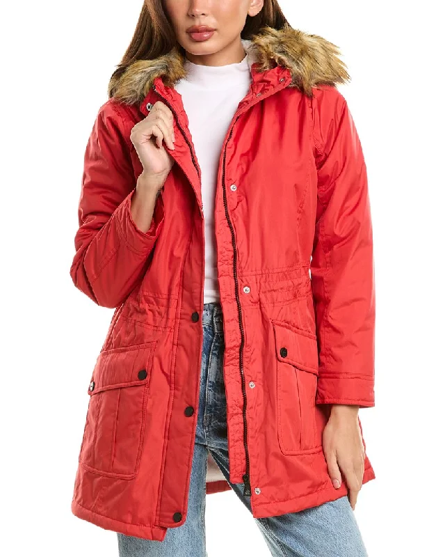 Shearling - lined women's leather coats for ultimate warmth and luxuryUrban Republic Heavyweight Micro-Tech Anorak