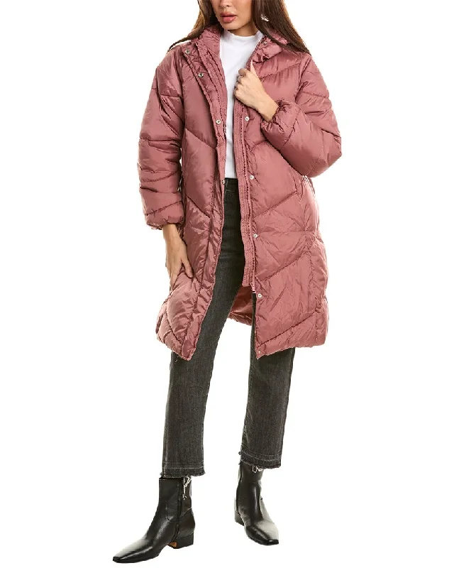 Women's reversible down coats with two - tone designs for versatile stylingUrban Republic Oversized Puffer Coat