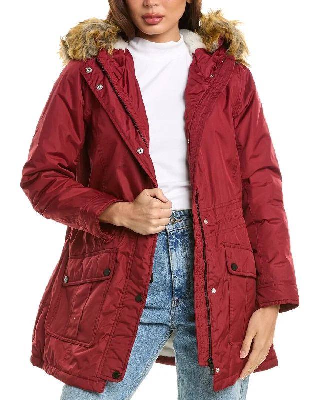 Petite women's wool blend coats with a tailored fit for a flattering silhouetteUrban Republic Heavyweight Micro-Tech Anorak Petite women's wool blend coats with a tailored fit for a flattering silhouetteUrban Republic Heavyweight Micro-Tech Anorak