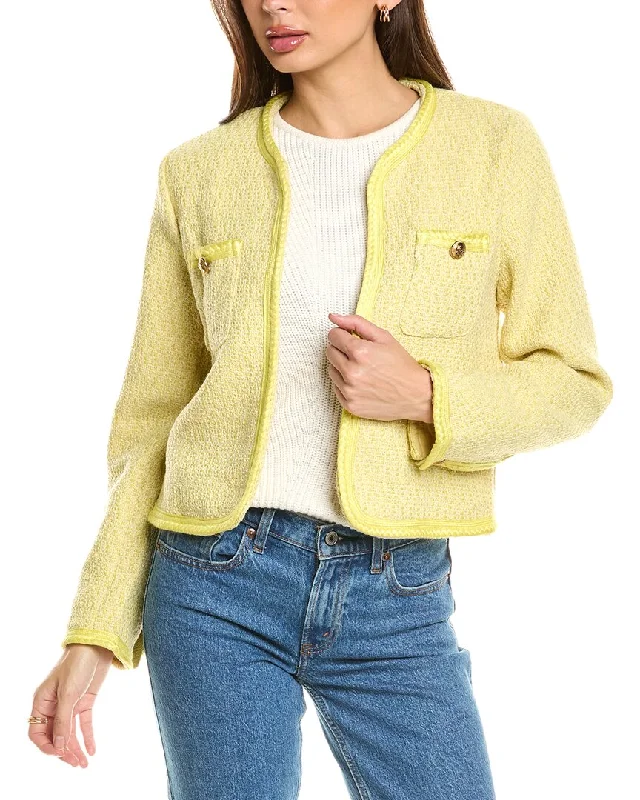 Women's long - sleeve wool coats in a houndstooth pattern for a classic charmSeraphina Tweed Jacket Women's long - sleeve wool coats in a houndstooth pattern for a classic charmSeraphina Tweed Jacket