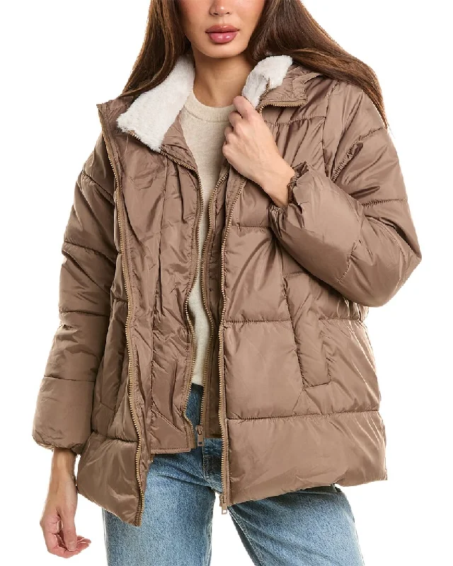 Mid - length women's down coats in a slim fit for a modern and sleek appearanceUrban Republic Quilted Puffer Coat Mid - length women's down coats in a slim fit for a modern and sleek appearanceUrban Republic Quilted Puffer Coat
