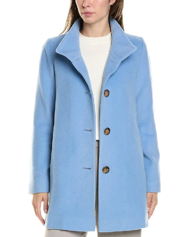 Long women's mac coats in a lightweight fabric for spring showersFleurette Short Wool Jacket Long women's mac coats in a lightweight fabric for spring showersFleurette Short Wool Jacket