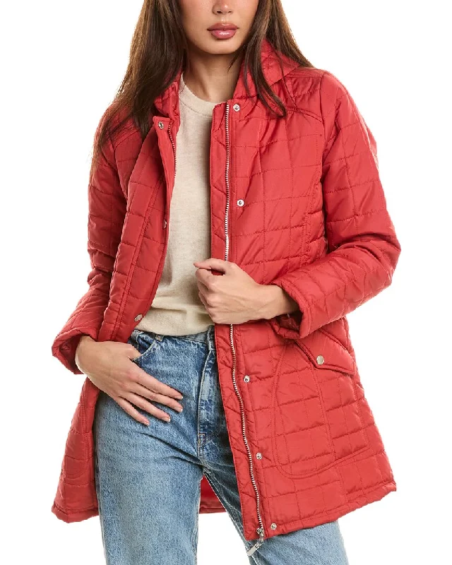 Women's pea coats with brass buttons for a nautical - inspired styleUrban Republic Mini Quilt Anorak Jacket Women's pea coats with brass buttons for a nautical - inspired styleUrban Republic Mini Quilt Anorak Jacket