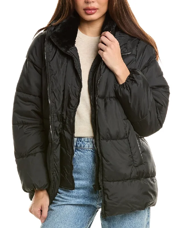 Mid - length women's down coats in a slim fit for a modern and sleek appearanceUrban Republic Quilted Puffer Coat Mid - length women's down coats in a slim fit for a modern and sleek appearanceUrban Republic Quilted Puffer Coat