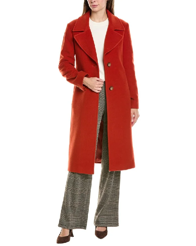 Mid - length women's down coats in a slim fit for a modern and sleek appearanceCinzia Rocca Wool & Cashmere-Blend Coat Mid - length women's down coats in a slim fit for a modern and sleek appearanceCinzia Rocca Wool & Cashmere-Blend Coat