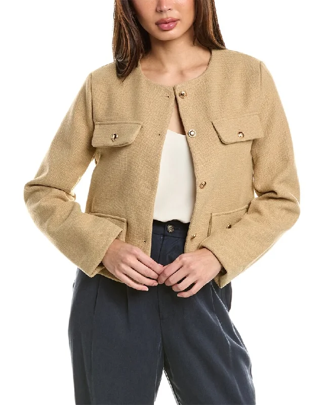 Women's knee - length wool blend coats with a fur collar for added warmthColette Rose Jacket Women's knee - length wool blend coats with a fur collar for added warmthColette Rose Jacket