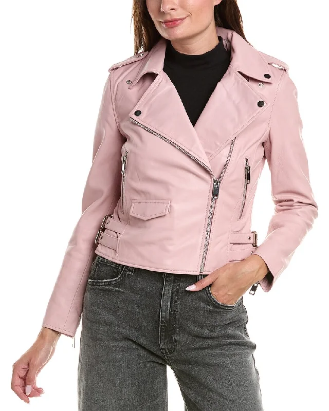 Water - resistant women's trench coats with adjustable cuffs for rainy daysWalter Baker Liz Leather Jacket Water - resistant women's trench coats with adjustable cuffs for rainy daysWalter Baker Liz Leather Jacket