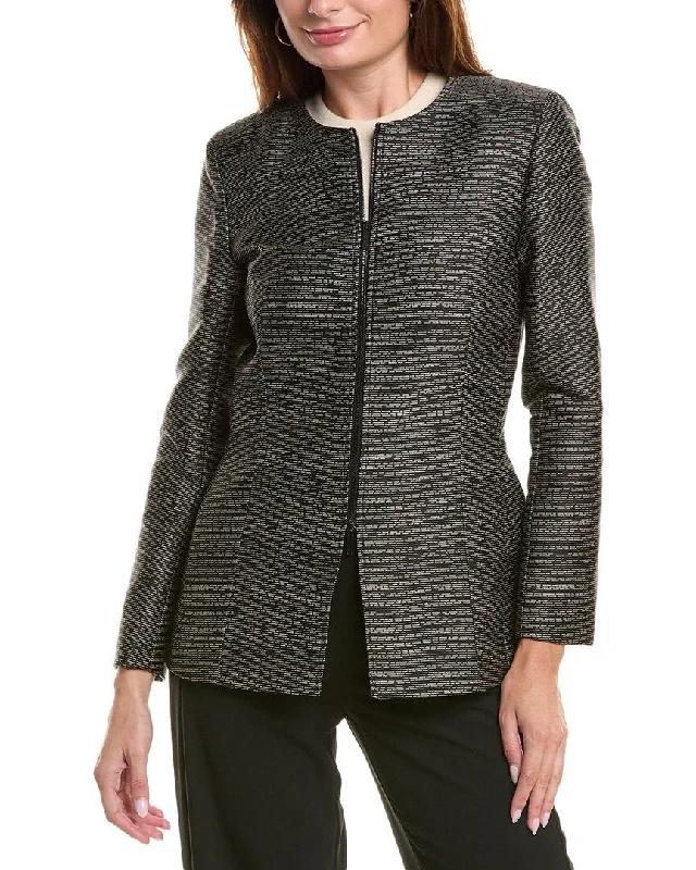 Shearling - lined women's leather coats for ultimate warmth and luxuryLafayette 148 New York Landon Jacket