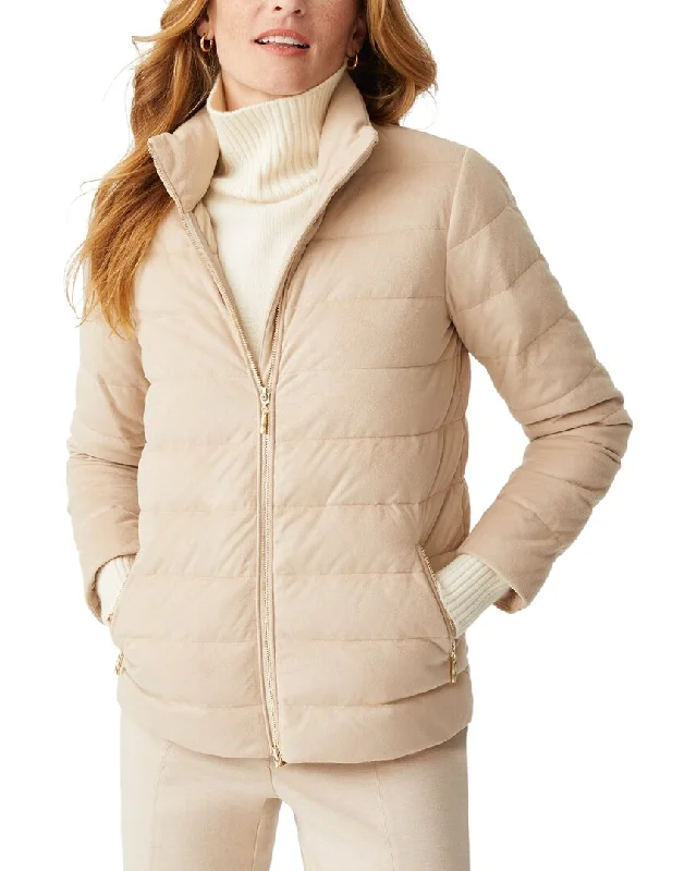 Mid - length women's down coats in a slim fit for a modern and sleek appearanceJ.Mclaughlin Sariah Jacket