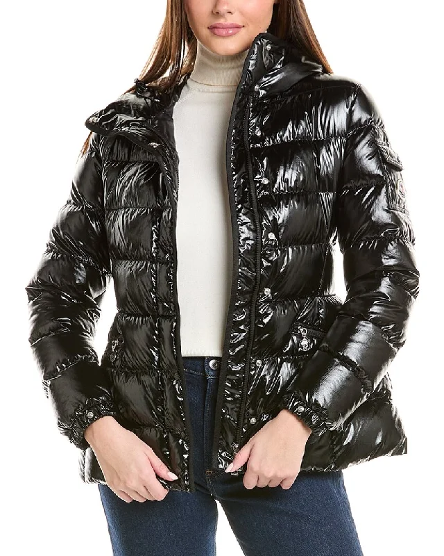 Women's long - sleeve wool coats in a houndstooth pattern for a classic charmMoncler Barante Jacket
