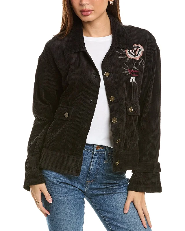 Quilted down women's coats with removable hoods for outdoor activitiesXcvi Elki Relaxed Jacket