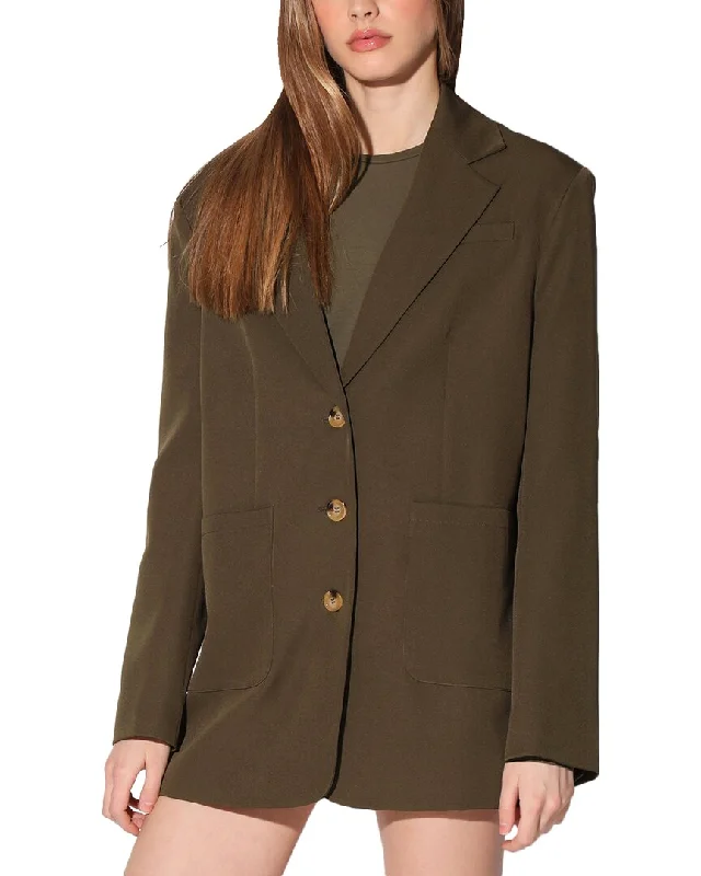 Women's longline double - breasted camel coats for a sophisticated lookWalter Baker Jagger Oversized Fit Blazer