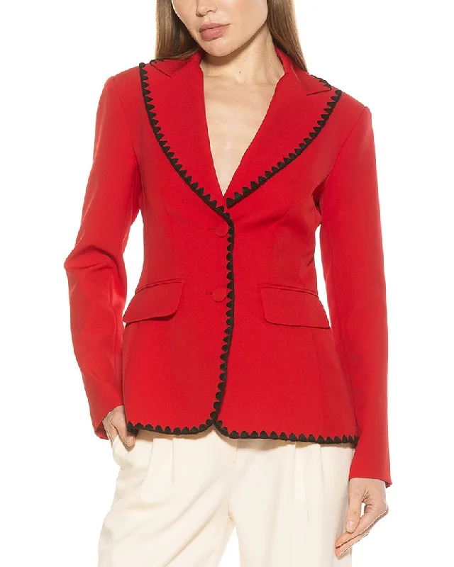 Women's knee - length wool blend coats with a fur collar for added warmthAlexia Admor Jessilyn Blazer