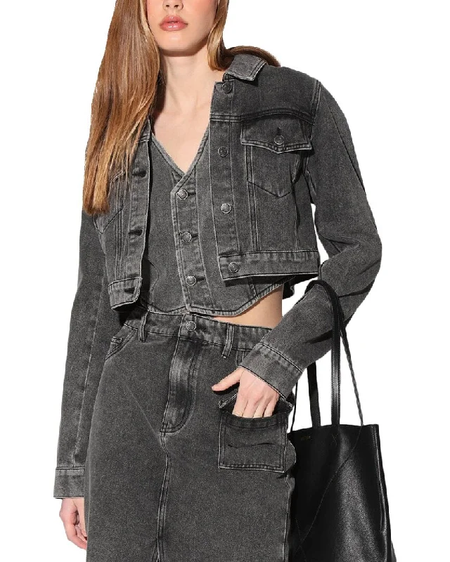 Women's knee - length wool blend coats with a fur collar for added warmthWalter Baker Tressa Jacket
