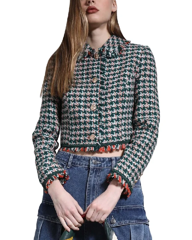 Women's knee - length wool blend coats with a fur collar for added warmthWalter Baker Alfie Boxy Fit Jacket Women's knee - length wool blend coats with a fur collar for added warmthWalter Baker Alfie Boxy Fit Jacket