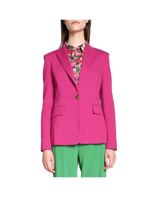 Oversized women's wool coats in a monochromatic look for a trendy outfitPINKO Stretch Blazer Fuchsia Oversized women's wool coats in a monochromatic look for a trendy outfitPINKO Stretch Blazer Fuchsia