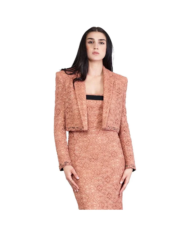 Women's knee - length wool blend coats with a fur collar for added warmthPINKO Womens Lace Blazer Women's knee - length wool blend coats with a fur collar for added warmthPINKO Womens Lace Blazer