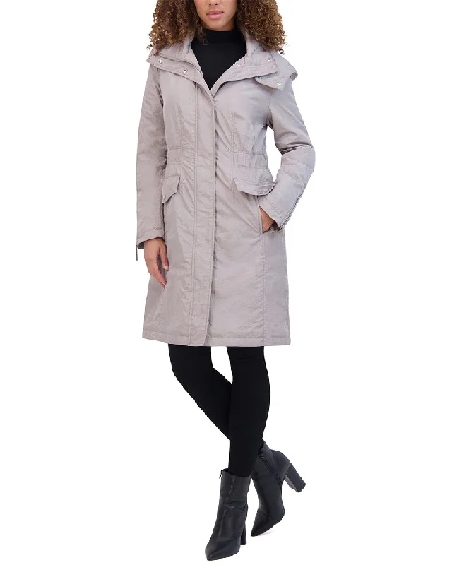 Women's pea coats with brass buttons for a nautical - inspired styleKenneth Cole Crinkle Anorak Women's pea coats with brass buttons for a nautical - inspired styleKenneth Cole Crinkle Anorak