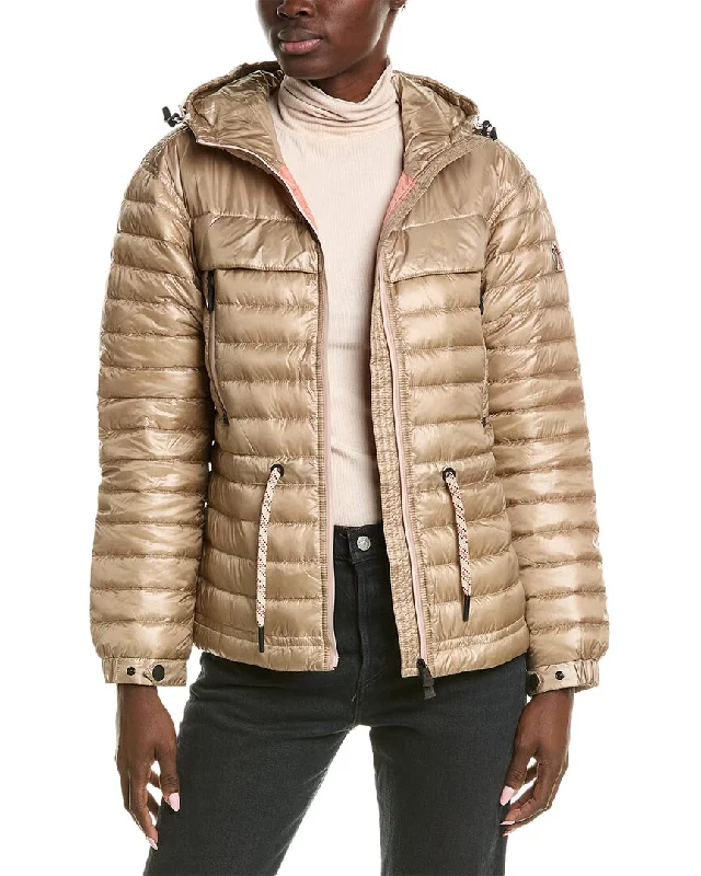 Women's long - sleeve wool coats in a houndstooth pattern for a classic charmMoncler Eibing Jacket Women's long - sleeve wool coats in a houndstooth pattern for a classic charmMoncler Eibing Jacket