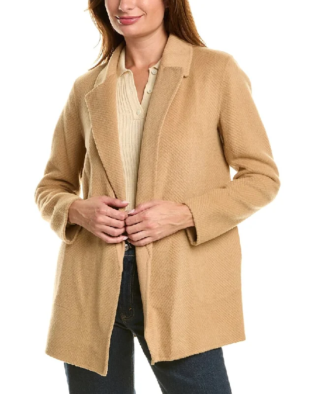 Women's pea coats with brass buttons for a nautical - inspired styleTheory Sileena Chevron Wool Coat Women's pea coats with brass buttons for a nautical - inspired styleTheory Sileena Chevron Wool Coat