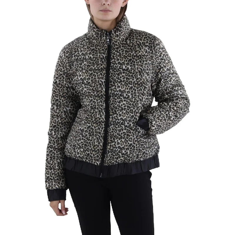 Mid - length women's down coats in a slim fit for a modern and sleek appearanceWomens Insulated Animal Print Puffer Jacket Mid - length women's down coats in a slim fit for a modern and sleek appearanceWomens Insulated Animal Print Puffer Jacket