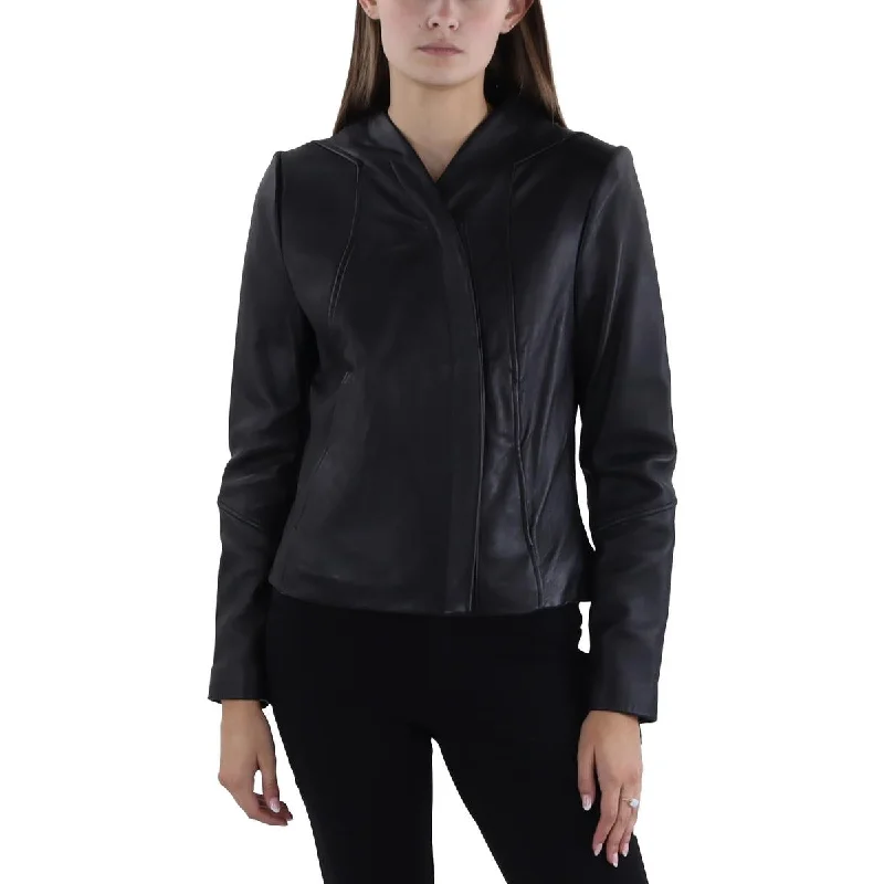 Women's cropped leather coats with silver studs for an edgy lookWomens Leather Long Sleeve Leather Jacket Women's cropped leather coats with silver studs for an edgy lookWomens Leather Long Sleeve Leather Jacket