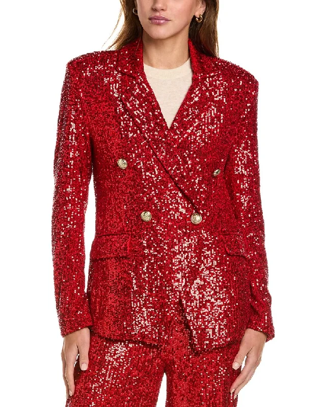 Women's long - sleeve wool coats in a houndstooth pattern for a classic charmAlexia Admor Abbi Double-Breasted Jacket Women's long - sleeve wool coats in a houndstooth pattern for a classic charmAlexia Admor Abbi Double-Breasted Jacket