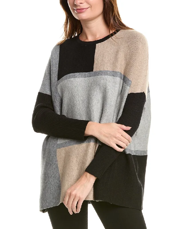 Mid - length women's down coats in a slim fit for a modern and sleek appearanceJoseph A. Poncho Sweater Mid - length women's down coats in a slim fit for a modern and sleek appearanceJoseph A. Poncho Sweater