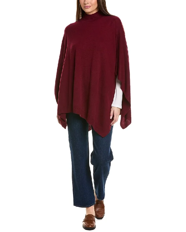 Women's pea coats with brass buttons for a nautical - inspired styleBruno Magli Double Funnel Neck Wool & Cashmere-Blend Poncho Women's pea coats with brass buttons for a nautical - inspired styleBruno Magli Double Funnel Neck Wool & Cashmere-Blend Poncho