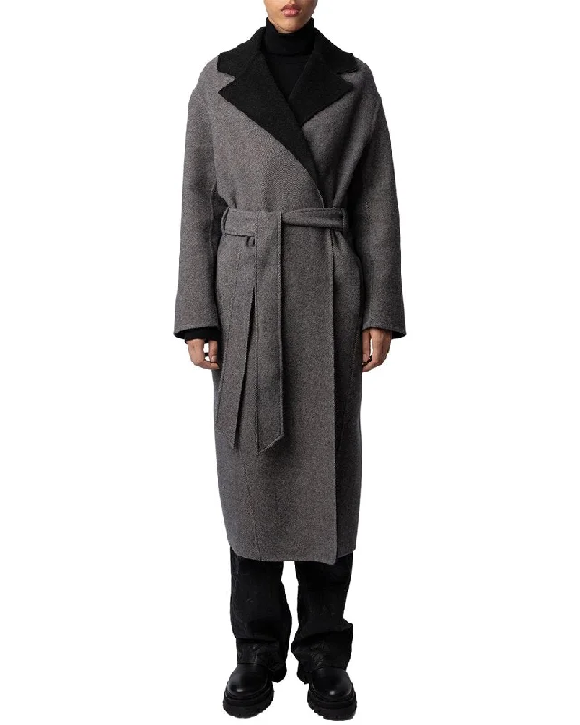 Women's pea coats with brass buttons for a nautical - inspired styleZadig & Voltaire Wool & Alpaca-Blend Coat Women's pea coats with brass buttons for a nautical - inspired styleZadig & Voltaire Wool & Alpaca-Blend Coat