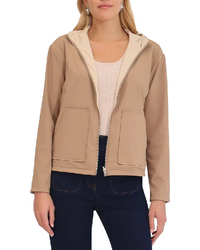 Women's pea coats with brass buttons for a nautical - inspired styleBagatelle Reversible Ponte Jacket Women's pea coats with brass buttons for a nautical - inspired styleBagatelle Reversible Ponte Jacket