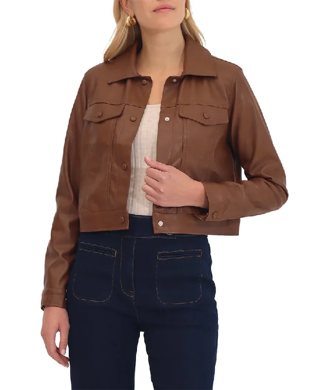 Petite women's wool blend coats with a tailored fit for a flattering silhouetteBagatelle Trucker Jacket Petite women's wool blend coats with a tailored fit for a flattering silhouetteBagatelle Trucker Jacket