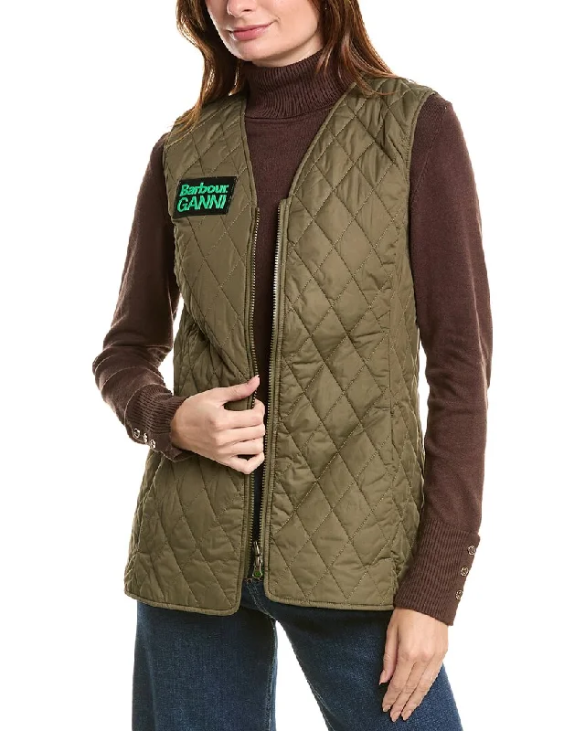 Women's pea coats with brass buttons for a nautical - inspired styleBarbour Ganni Betty Reversible Vest Women's pea coats with brass buttons for a nautical - inspired styleBarbour Ganni Betty Reversible Vest