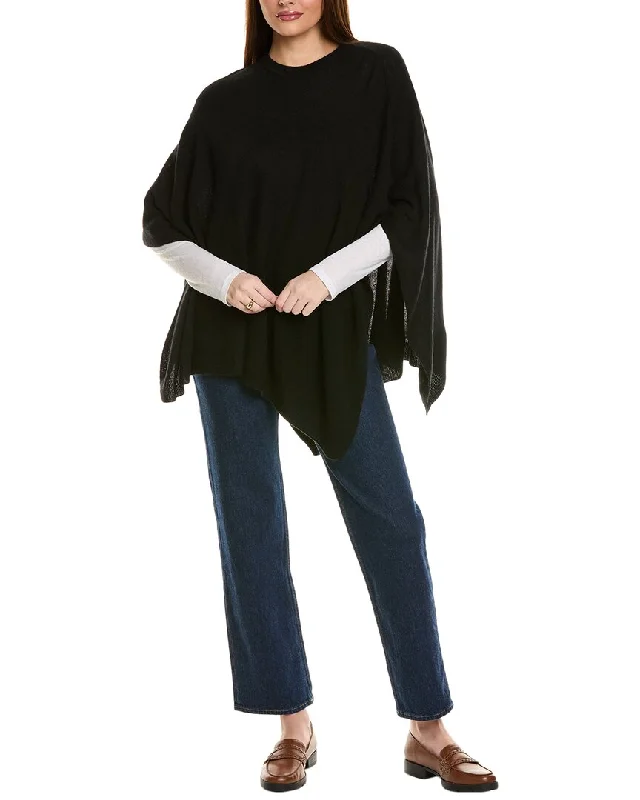 Women's faux fur coats in bright colors for a bold fashion statementPhenix Cashmere Poncho