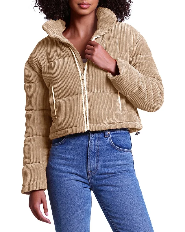 Women's reversible down coats with two - tone designs for versatile stylingAvec Les Filles Short Jacket