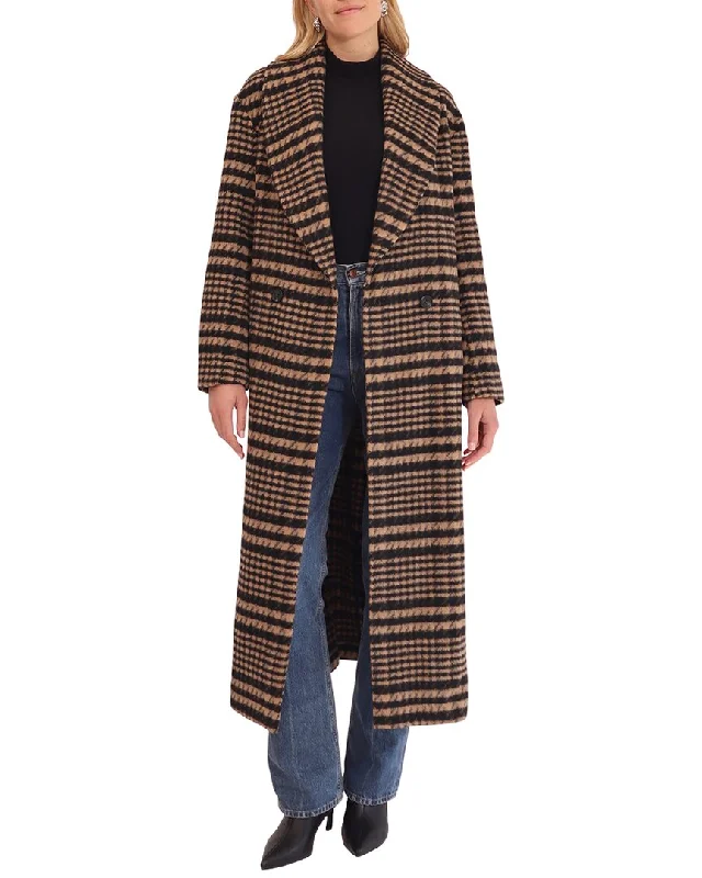 Embroidered women's cotton coats in a bohemian pattern for a unique designAvec Les Filles Medium Wool-Blend Rain Coat Embroidered women's cotton coats in a bohemian pattern for a unique designAvec Les Filles Medium Wool-Blend Rain Coat