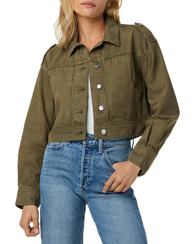 Water - resistant women's trench coats with adjustable cuffs for rainy daysJoe's Jeans The Utility Boxy Jacket
