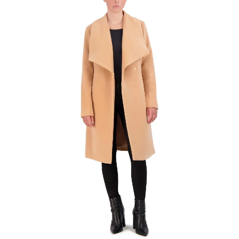 Women's cropped leather coats with silver studs for an edgy lookWomens Wool Blend Belted Wool Coat Women's cropped leather coats with silver studs for an edgy lookWomens Wool Blend Belted Wool Coat