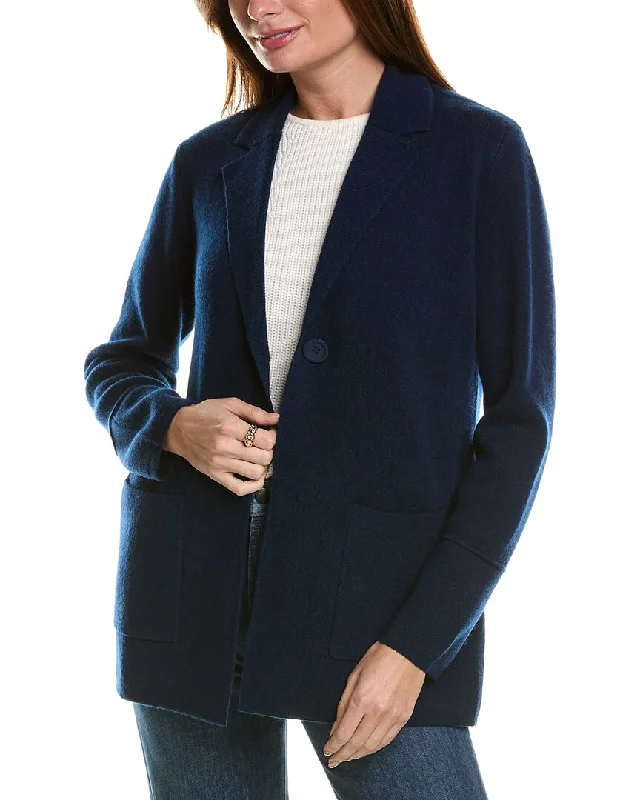 Mid - length women's down coats in a slim fit for a modern and sleek appearanceForte Cashmere Double Knit Wool & Cashmere-Blend Blazer Mid - length women's down coats in a slim fit for a modern and sleek appearanceForte Cashmere Double Knit Wool & Cashmere-Blend Blazer