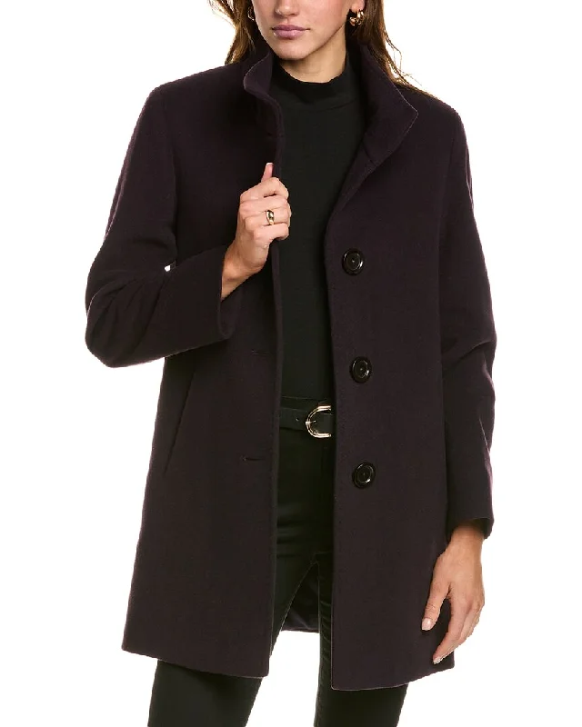 Hooded women's puffer coats in neon colors for high - visibility sportsCinzia Rocca Icons Wool & Cashmere-Blend Coat Hooded women's puffer coats in neon colors for high - visibility sportsCinzia Rocca Icons Wool & Cashmere-Blend Coat
