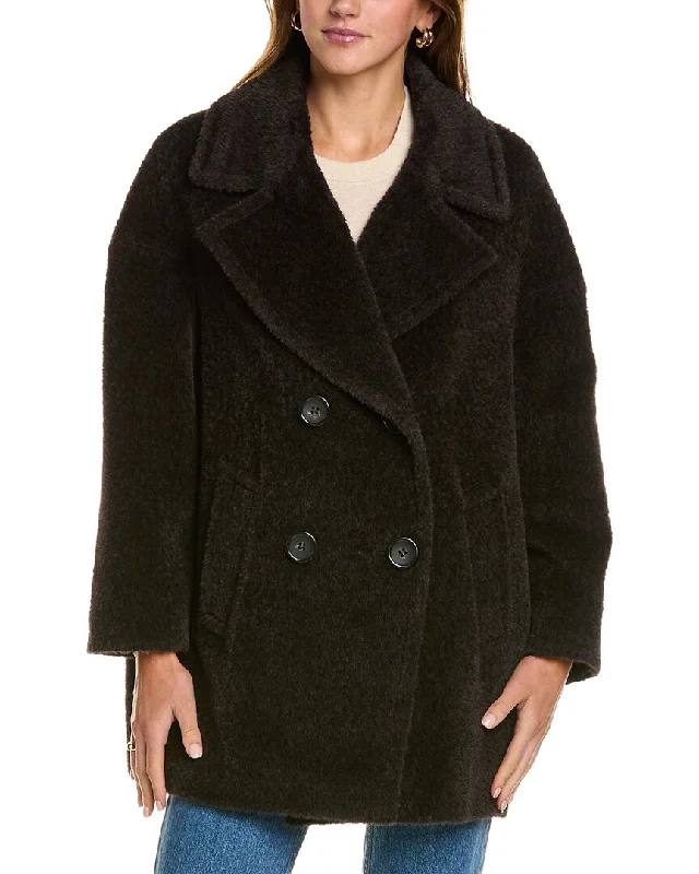 Shearling - lined women's leather coats for ultimate warmth and luxuryCinzia Rocca Icons Medium Wool Coat