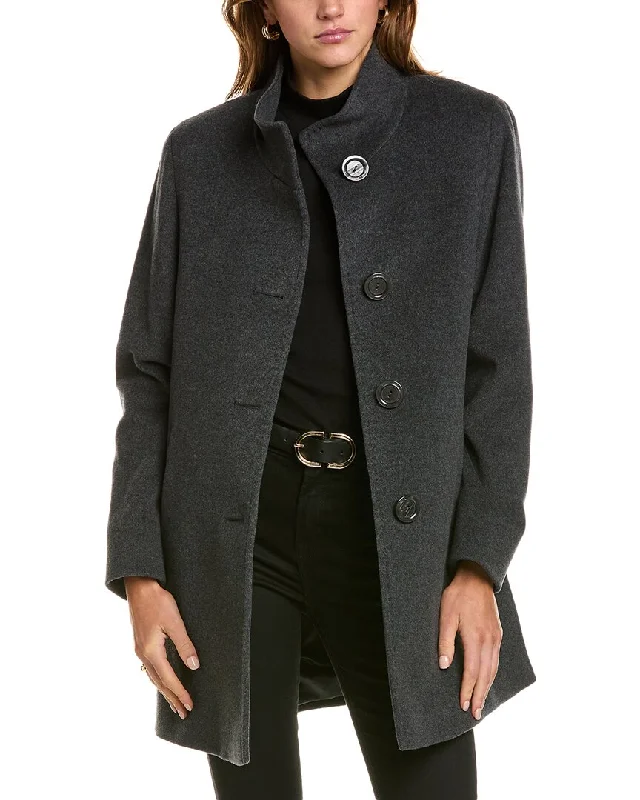 Belted women's cashmere coats in soft pastels for a luxurious feelCinzia Rocca Icons Wool & Cashmere-Blend Coat