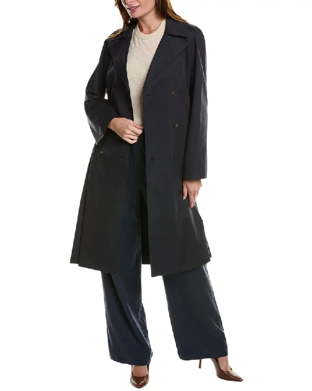 Plus size women's wool blend coats for a warm and stylish winterLafayette 148 New York Julia Trench Coat