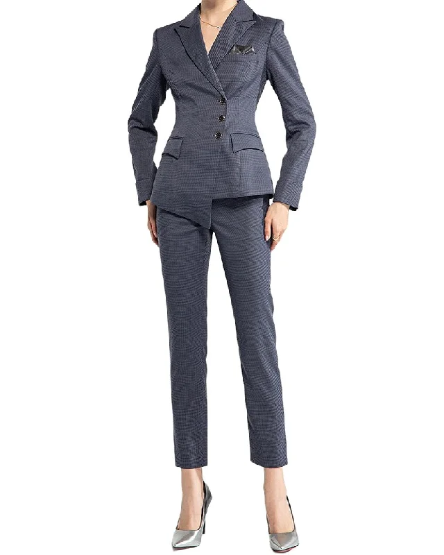 Women's cropped leather coats with silver studs for an edgy lookAnette 2Pc Blazer & Pant Set Women's cropped leather coats with silver studs for an edgy lookAnette 2Pc Blazer & Pant Set