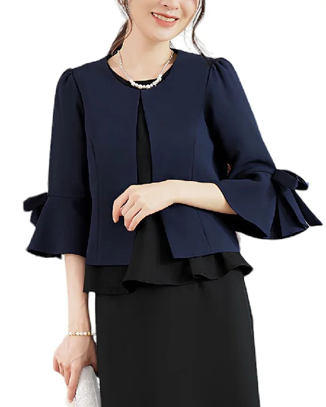 Belted women's cashmere coats in soft pastels for a luxurious feelLily Kim Blazer