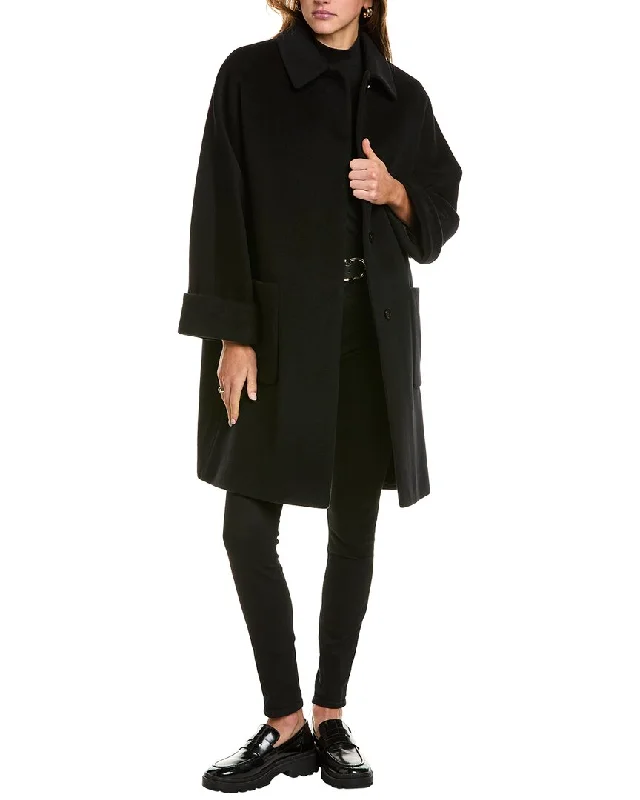 Petite women's wool blend coats with a tailored fit for a flattering silhouetteCinzia Rocca Icons Medium Wool & Cashmere-Blend Coat